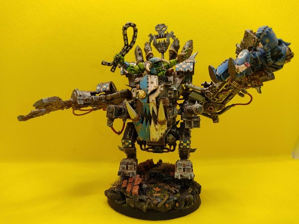 Warhammer 40K Ork Dread modificado pintado Pro - Modified and Pro painted