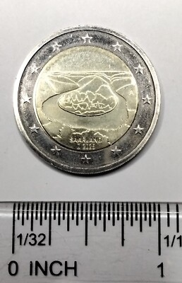 2025 German 2 euro coin  Federal State of Saarland - Saarschleife, UNc