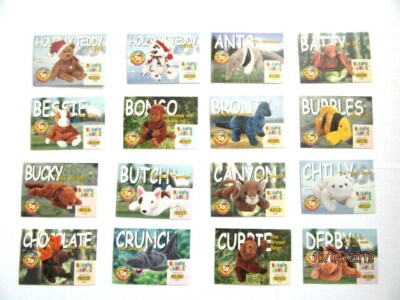 TY BEANIE BABYS COLLECTORS TRADING CARDS - SERIES 2 1999 - SINGLES - FULL SETS