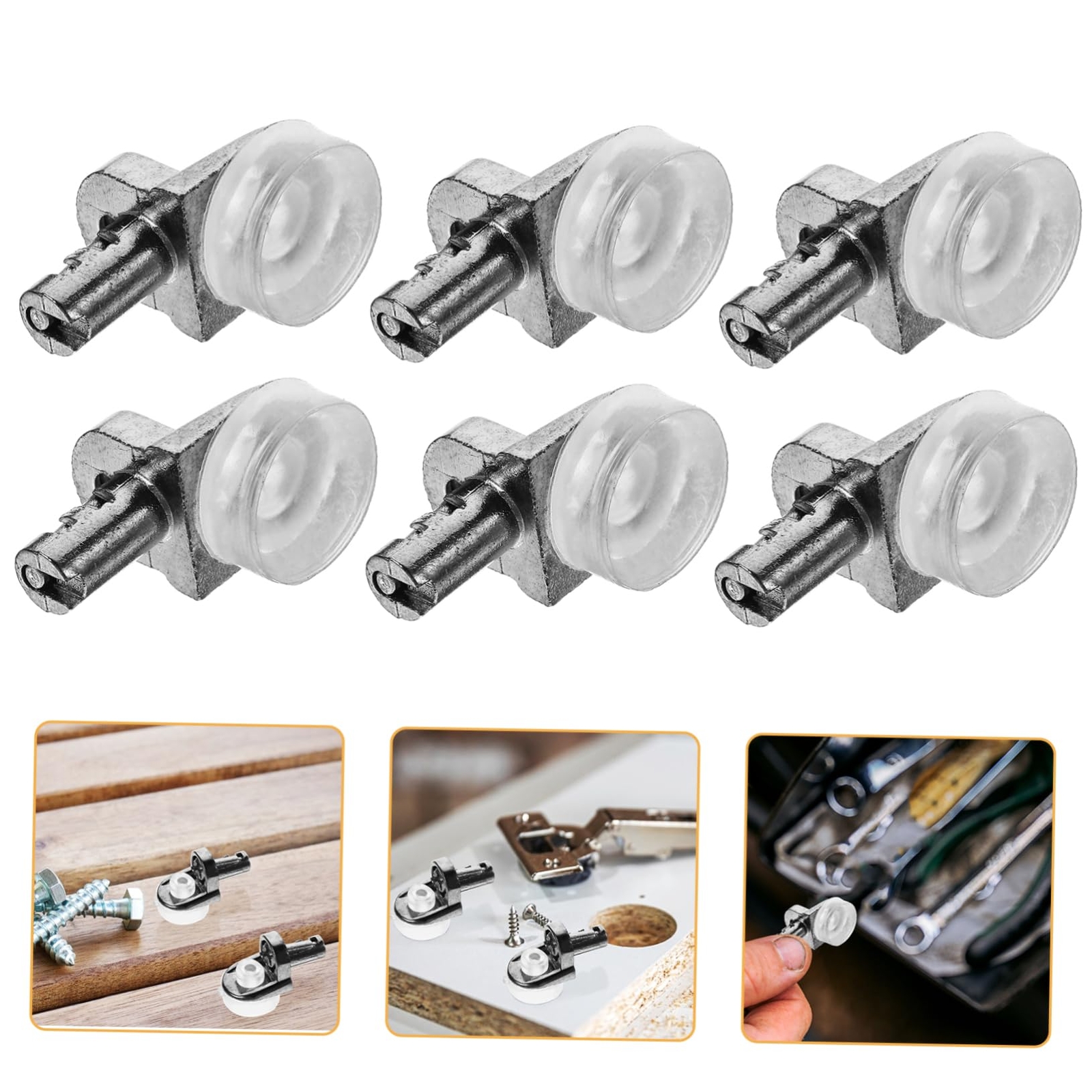 40pcs Cabinet Shelf Pins Glass Mounting Brace Adjustable Shelf Support Clip F...-image