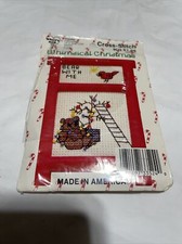 Whimsical Christmas Cross Stitch 2 Kits Made In America