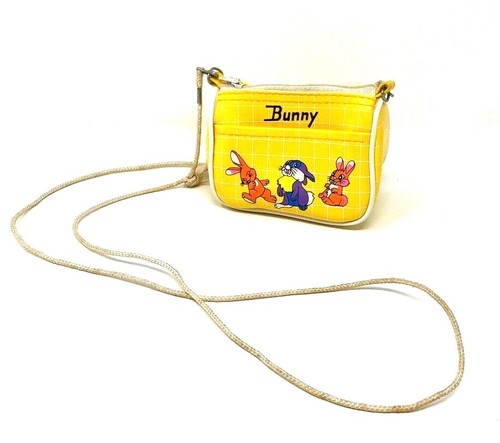 Bandolera pequeña amarilla para niños - Motivo conejito con cremallera (W26) - Imagen 1 de 3