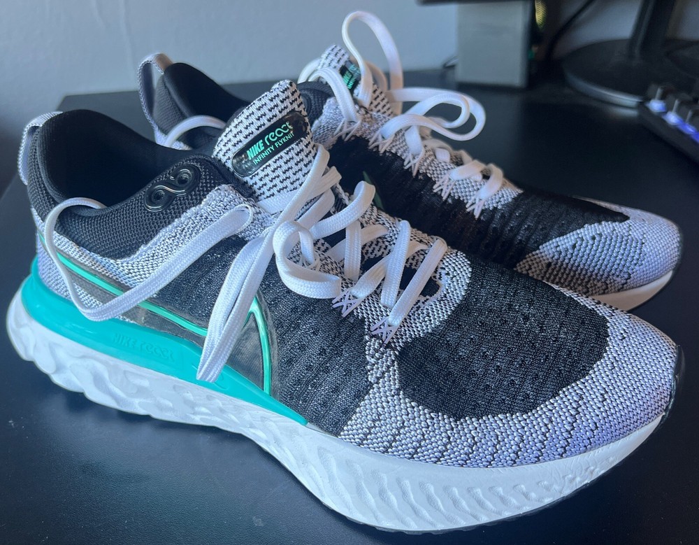 Nike React Infinity Run Flyknit 2 Womens Running Shoes Teal Gray CT2423 103
