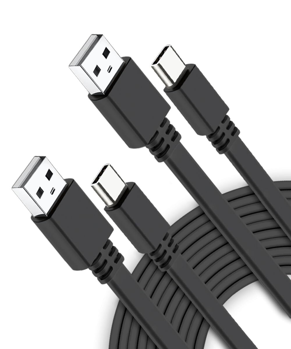 10FT 2-Pack Itramax USB-A to USB-C Fast Charging Cable Flat Design-image