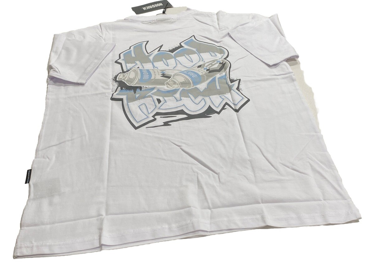 Hoodrich Men's White Spray Paint Graphic Tee | eBay