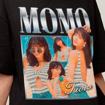 Twice Momo Retro Classic Tee - Kpop Bootleg Shirt - Kpop Merch