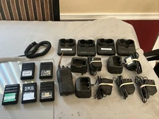 Large Lot Walkie Talkies Batteries Charging Base Untested As Is For Parts/Repair
