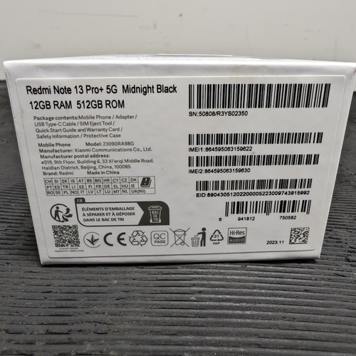Xiaomi Redmi Note 13 Pro+ 5G - Used, Original Box, Minor Scratches - 第 3/21 張圖片