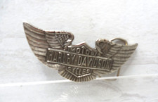 Vtg HARLEY DAVIDSON Silver Belt Buckle HD Chopper Wings RARE USA Made by MM Lim.