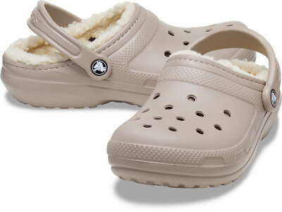 Crocs Clogs Cayman Classic lined 2YB Beige Sandale Pantolette Warm203591 2YB