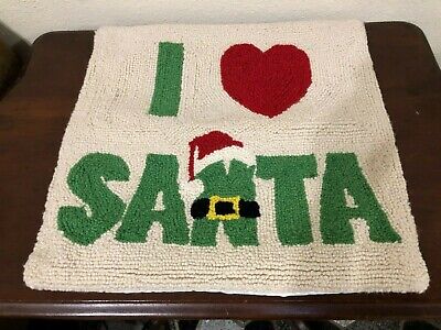 Peking Handicraft Island Christmas Hook Wool Lumbar Pillow Multicolored 31HRS1568C18OB Peking Handicraft Island Christmas Hook Wool Lumbar Pillow Multicolored 31HRS1568C18OB