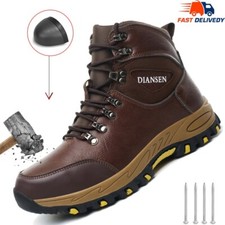 Men steel toe safety work shoes advanced non-slip traction Indestructible