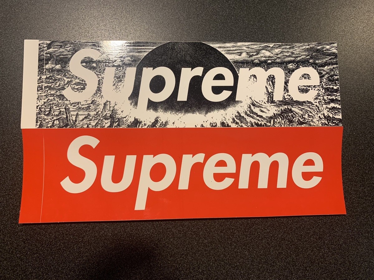 Supreme BOX LOGO stickers Akira Red arabic milan kermit camo