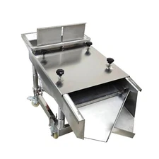 110V 3mm Sieve Single Layer Linear Vibrating Screen Sifter with Cover 150W Motor