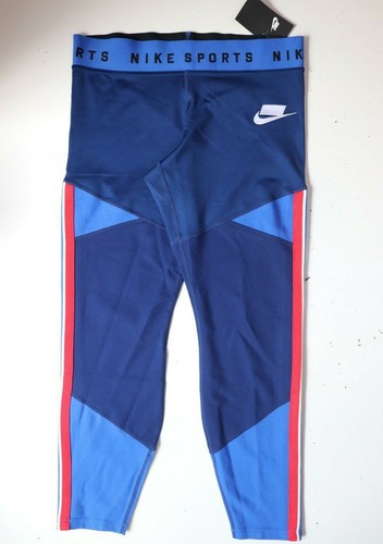 NIKE SPORTSWEAR UNIVERSITY LEGGINGS ADERENTI BLU VUOTO BV2941-492 DONNA L - Foto 2 di 12