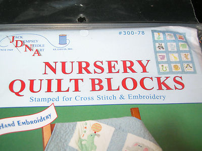 Nursery Quilt Blocks Children's zoo pattern by Jack Dempsey contains 12  9 x 9