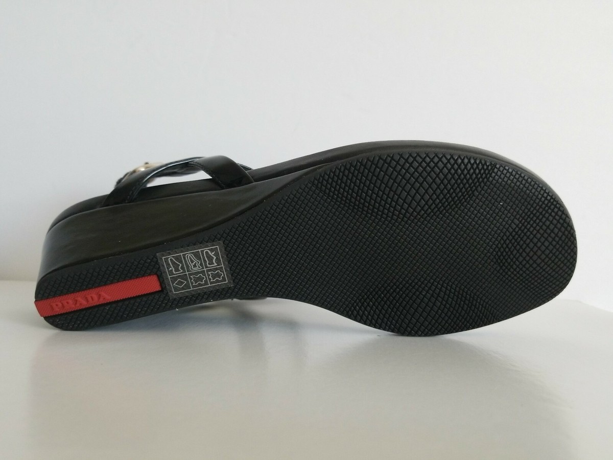 PRADA 36 1/2 22.5 ミュール イタリア製 ブラック/RC116 PRADA 36 1/2 22.5 ミュール イタリア製 ブラック/RC116