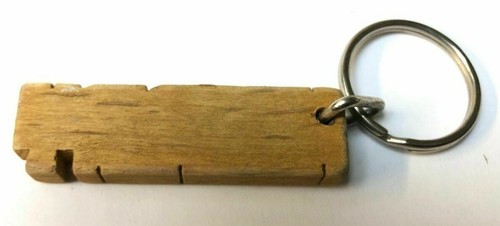 Vintage Schlüsselanhänger Holz - Bild 2 von 4
