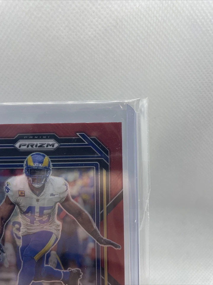 2022 Panini Prizm Red Retail Prizm SP SSP Bobby Wagner Rams - Image 3 of 4