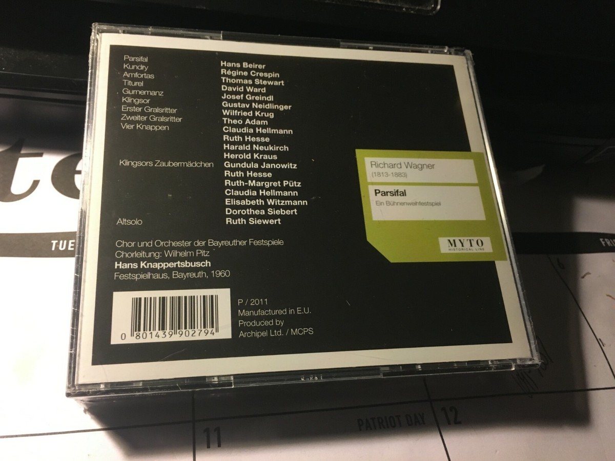 Richard Wagner PARSIFAL 1954 4枚組 CD Richard Wagner PARSIFAL 1954 4枚組 CD Richard Wagner, Hans