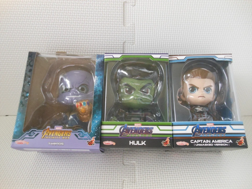 Lote Hot Toys Cosbaby Marvel Avengers Endgame Infinity War Capitán América Hulk Foto 3 de 4