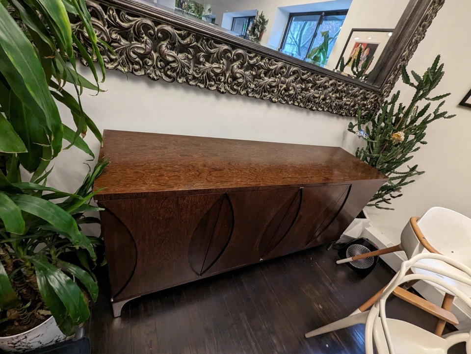 Accent Credenza Furniture w/Adjustable Shelves and Push Open Doors - Image 4 of 4