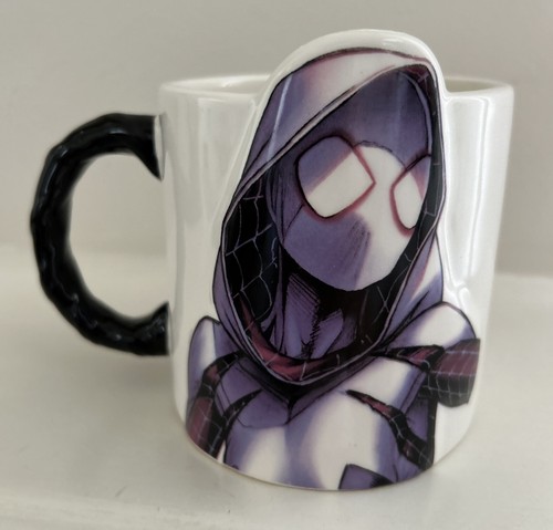 Marvel SPIDER GWEN Large 20oz Coffee Mug VERY RARE! By Vendor LLC EUC - Picture 3 of 9