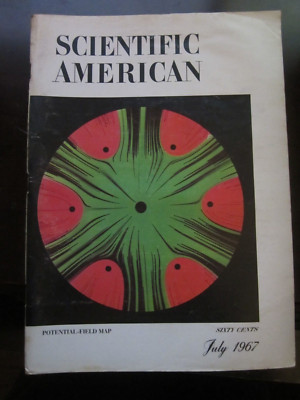 Scientific American Magazine July 1967 Potential Field Map