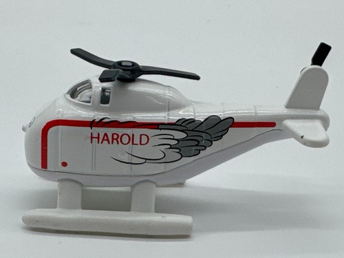 Thomas & Friends Harold Helicopter Diecast 2012 Mattel Loose White Bent Propelle - Picture 3 of 7