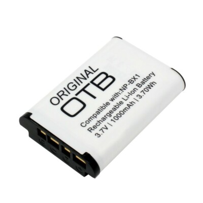 Li-Ion Akku Batterie für Camcorder Sony HDR-CX240E, 1000mAh, ersetzt: NP-BX1