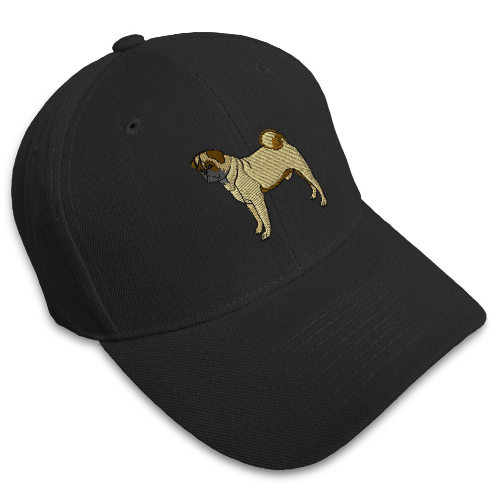 Baseball Cap Pug Dog A Embroidery Dad Hats for Men & Women Strap Closure 1 Size