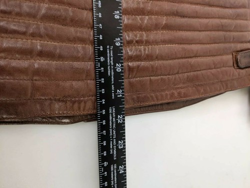 Echtleder Damen Jacke Small 4-6 Braun Sherpa Kragen Gürtel Tomb Raider Neu - Bild 10 von 11