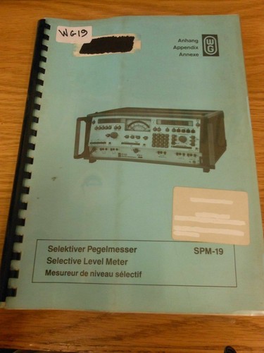 Manuales de Wandel & Goltermann - varios disponibles - ubicación - Imagen 30 de 31