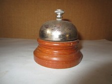 Sonnette de table / sonnette d'hôtel en bois et métal / fonctionne
