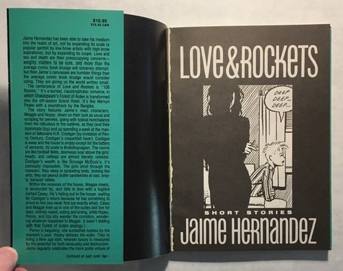 Love & Rockets Short Stories by Jamie Hernandez 1987 First Paperback Printing - Picture 3 of 3