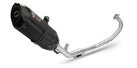 Mivv Suono Komplett-Auspuff Inox Schwarz FüR Yamaha YZF-R125 2014-18