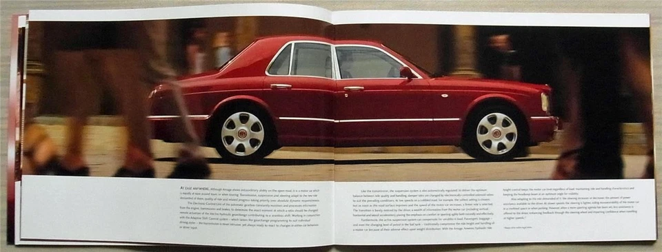 Folleto de ventas de autos Bentley Arnage LF 1999 Foto 4 de 4