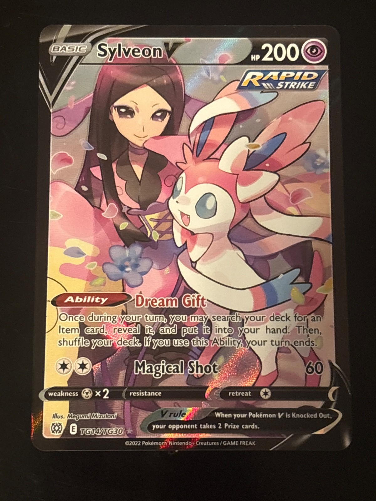Pokémon TCG Sylveon V TG14/TG30 NM SWSH Brilliant Stars Trainer Gallery Holo