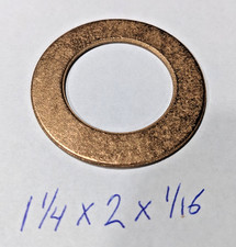 Oilite Thrust Washer 1-1/4 id x 2 od x 1/16 bushing brass spacer bearing bronze