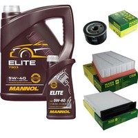 Inspektionspaket 6L Mannol Elite 5W-40 FüR Renault Megane II Coupé-Cabriolet