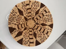 Vintage 16 Inch African Handwoven Botswana Harvest Basket