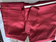 Red Curtains With Tie Backs 90drops 66 Wide