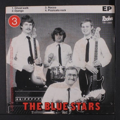 BLUE STARS: ghost rock + 3 ROCKER 7'' EP 33 RPM Netherlands