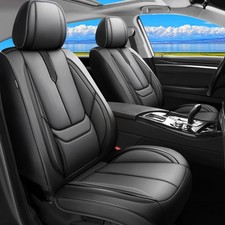 ADUGASU6 Car Seat Covers Waterproof Breathable Leather Airbag All-Weather