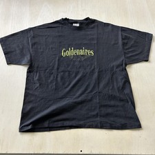 Vintage Hanes Goldenaires Shirt Mens 2XL Black Graphic Tee T-Shirt Made In USA