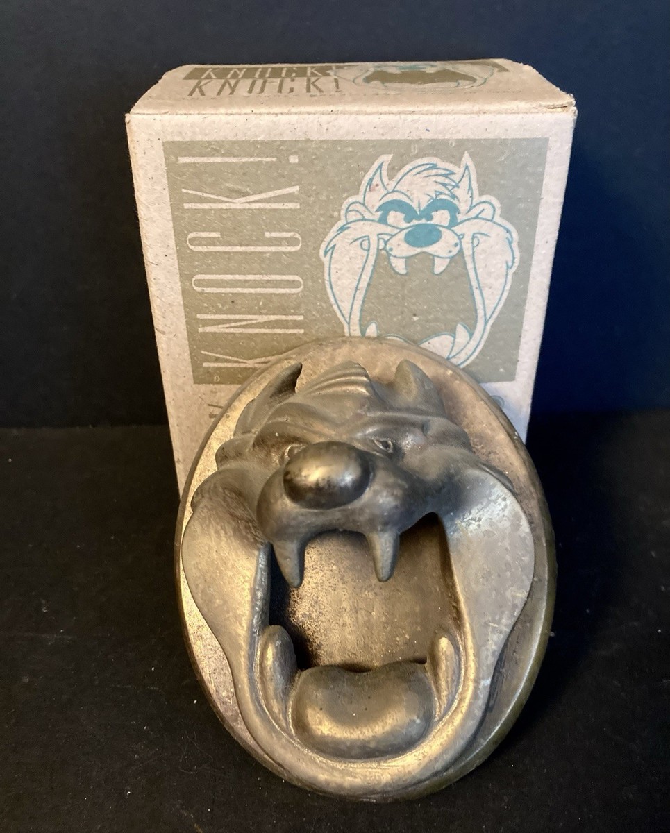 Tasmanian devil door knocker solid brass 1994 With Original Box | eBay