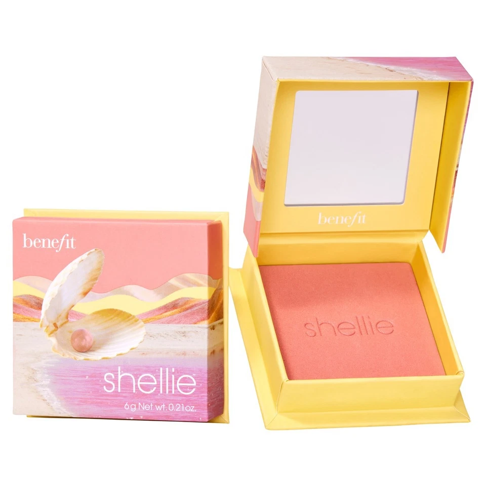 602004138200 Benefit Shellie Warm-Seashell Pink Blush miękki róż w pudrze 6g (P1