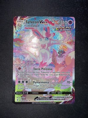Pokemon Karte Italienisch - Sylveon VMAX #212 - Evolutioni Etheree - LP/GD