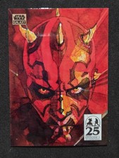 Topps Star Wars Galaxy, Darth Maul Galaxy 7, Insert #AM-6