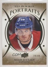 2018-19 Upper Deck UD Portraits Rookies Gold Foil 74/99 Noah Juulsen #P-72 8uj